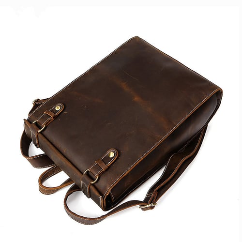 Image of Genuine Leather Travel Backpack Men Leather Backpack MSG8077