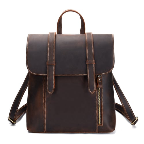 Image of Handmade Genuine Leather Backpack Travel Men Backpack MSG9763