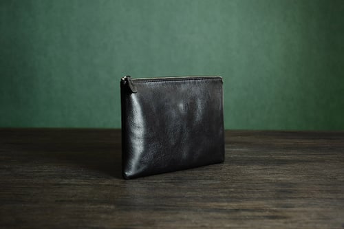 Image of Custom Handmade Vegetable Tanned Italian Leather Clutch Envelope Bag iPad Bag Pouch Bag D044