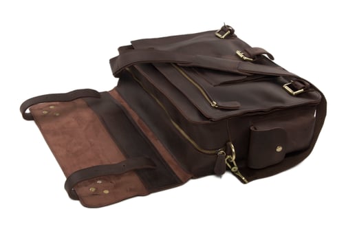 Image of Genuine Leather DSLR Camera Bag Leather Briefcase Leather Camera Bag 7200